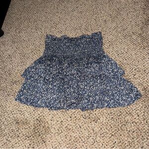 Floral Blue Women's Skirt